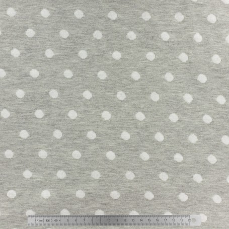 jersey double jacquard gris/blanc Stenzo textiles