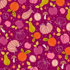 Tissu fruits woodland wander Dashwood